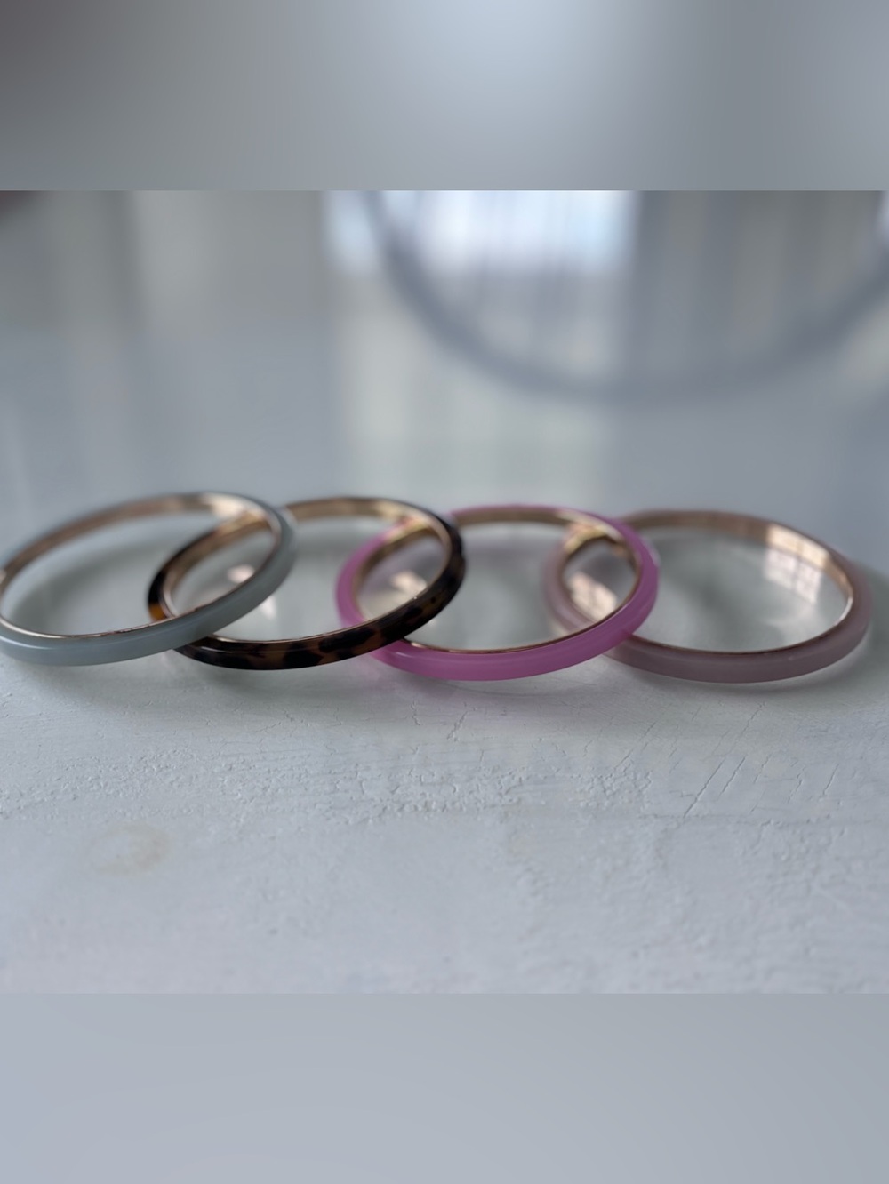 J.Crew Color Resin Bangle Bracelet Set